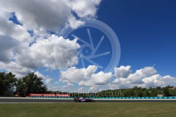 World © Octane Photographic Ltd. Formula 1 - Hungarian Grand Prix Practice 2. Carlos Sainz - Scuderia Toro Rosso STR12. Hungaroring, Budapest, Hungary. Friday 28th July 2017. Digital Ref:1901LB1D8281