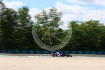 World © Octane Photographic Ltd. Formula 1 - Hungarian Grand Prix Practice 2. Daniil Kvyat - Scuderia Toro Rosso STR12. Hungaroring, Budapest, Hungary. Friday 28th July 2017. Digital Ref:1901LB5D2422