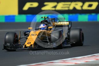 World © Octane Photographic Ltd. Formula 1 - Hungarian Grand Prix Practice 3. Jolyon Palmer - Renault Sport F1 Team R.S.17. Hungaroring, Budapest, Hungary. Saturday 29th July 2017. Digital Ref: