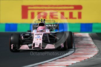 World © Octane Photographic Ltd. Formula 1 - Hungarian Grand Prix Practice 3. Esteban Ocon - Sahara Force India VJM10. Hungaroring, Budapest, Hungary. Saturday 29th July 2017. Digital Ref:
