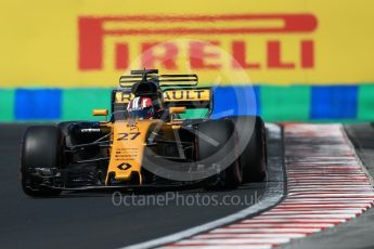 World © Octane Photographic Ltd. Formula 1 - Hungarian Grand Prix Practice 3. Nico Hulkenberg - Renault Sport F1 Team R.S.17. Hungaroring, Budapest, Hungary. Saturday 29th July 2017. Digital Ref: