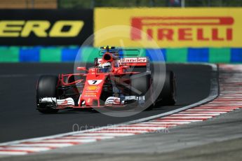 World © Octane Photographic Ltd. Formula 1 - Hungarian Grand Prix Practice 3. Kimi Raikkonen - Scuderia Ferrari SF70H. Hungaroring, Budapest, Hungary. Saturday 29th July 2017. Digital Ref: