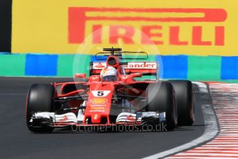 World © Octane Photographic Ltd. Formula 1 - Hungarian Grand Prix Practice 3. Sebastian Vettel - Scuderia Ferrari SF70H. Hungaroring, Budapest, Hungary. Saturday 29th July 2017. Digital Ref: