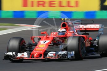 World © Octane Photographic Ltd. Formula 1 - Hungarian Grand Prix Practice 3. Kimi Raikkonen - Scuderia Ferrari SF70H. Hungaroring, Budapest, Hungary. Saturday 29th July 2017. Digital Ref: