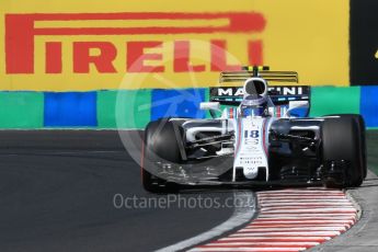 World © Octane Photographic Ltd. Formula 1 - Hungarian Grand Prix Practice 3. Lance Stroll - Williams Martini Racing FW40. Hungaroring, Budapest, Hungary. Saturday 29th July 2017. Digital Ref: