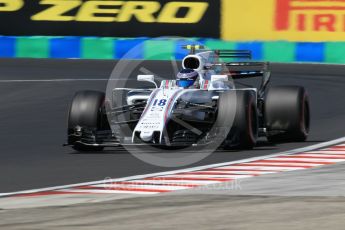 World © Octane Photographic Ltd. Formula 1 - Hungarian Grand Prix Practice 3. Lance Stroll - Williams Martini Racing FW40. Hungaroring, Budapest, Hungary. Saturday 29th July 2017. Digital Ref: