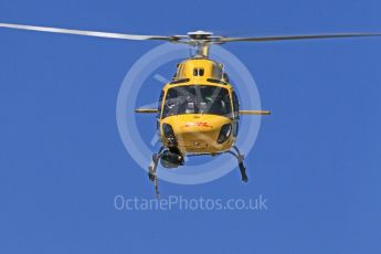 World © Octane Photographic Ltd. Formula 1 - Hungarian Grand Prix Practice 3. TV Helicopter Aerospatiale 355N Ecureuil 2 - OO-HCE. Hungaroring, Budapest, Hungary. Saturday 29th July 2017. Digital Ref: