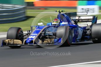 World © Octane Photographic Ltd. Formula 1 - Hungarian Grand Prix Practice 3. Pascal Wehrlein – Sauber F1 Team C36. Hungaroring, Budapest, Hungary. Saturday 29th July 2017. Digital Ref: