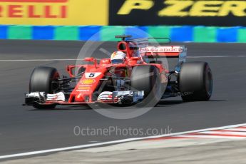 World © Octane Photographic Ltd. Formula 1 - Hungarian Grand Prix Practice 3. Sebastian Vettel - Scuderia Ferrari SF70H. Hungaroring, Budapest, Hungary. Saturday 29th July 2017. Digital Ref: