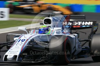 World © Octane Photographic Ltd. Formula 1 - Hungarian Grand Prix Practice 3. Felipe Massa - Williams Martini Racing FW40 and Nico Hulkenberg - Renault Sport F1 Team R.S.17. Hungaroring, Budapest, Hungary. Saturday 29th July 2017. Digital Ref: