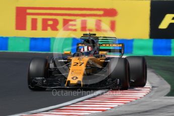 World © Octane Photographic Ltd. Formula 1 - Hungarian Grand Prix Practice 3. Nico Hulkenberg - Renault Sport F1 Team R.S.17. Hungaroring, Budapest, Hungary. Saturday 29th July 2017. Digital Ref: