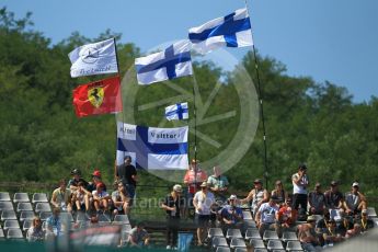World © Octane Photographic Ltd. Formula 1 - Hungarian Grand Prix Practice 3. Finnish/Bottas/Raikkonen fans. Hungaroring, Budapest, Hungary. Saturday 29th July 2017. Digital Ref: