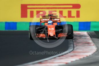 World © Octane Photographic Ltd. Formula 1 - Hungarian Grand Prix Practice 3. Fernando Alonso - McLaren Honda MCL32. Hungaroring, Budapest, Hungary. Saturday 29th July 2017. Digital Ref: