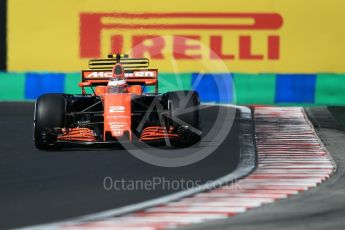 World © Octane Photographic Ltd. Formula 1 - Hungarian Grand Prix Practice 3. Stoffel Vandoorne - McLaren Honda MCL32. Hungaroring, Budapest, Hungary. Saturday 29th July 2017. Digital Ref: