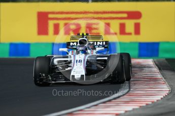 World © Octane Photographic Ltd. Formula 1 - Hungarian Grand Prix Practice 3. Lance Stroll - Williams Martini Racing FW40. Hungaroring, Budapest, Hungary. Saturday 29th July 2017. Digital Ref: