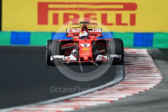 World © Octane Photographic Ltd. Formula 1 - Hungarian Grand Prix Practice 3. Sebastian Vettel - Scuderia Ferrari SF70H. Hungaroring, Budapest, Hungary. Saturday 29th July 2017. Digital Ref: