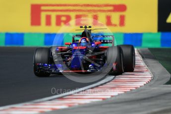 World © Octane Photographic Ltd. Formula 1 - Hungarian Grand Prix Practice 3. Carlos Sainz - Scuderia Toro Rosso STR12. Hungaroring, Budapest, Hungary. Saturday 29th July 2017. Digital Ref: