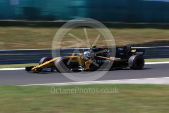 World © Octane Photographic Ltd. Formula 1 - Hungarian Grand Prix Practice 3. Jolyon Palmer - Renault Sport F1 Team R.S.17. Hungaroring, Budapest, Hungary. Saturday 29th July 2017. Digital Ref: