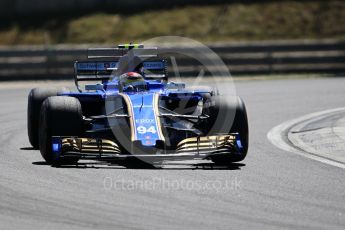 World © Octane Photographic Ltd. Formula 1 - Hungarian Grand Prix Practice 3. Pascal Wehrlein – Sauber F1 Team C36. Hungaroring, Budapest, Hungary. Saturday 29th July 2017. Digital Ref:1908CB1L0511