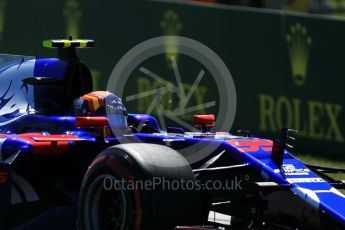 World © Octane Photographic Ltd. Formula 1 - Hungarian Grand Prix Practice 3. Carlos Sainz - Scuderia Toro Rosso STR12. Hungaroring, Budapest, Hungary. Saturday 29th July 2017. Digital Ref:1908CB1L0521