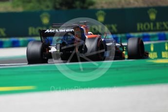 World © Octane Photographic Ltd. Formula 1 - Hungarian Grand Prix Practice 3. Fernando Alonso - McLaren Honda MCL32. Hungaroring, Budapest, Hungary. Saturday 29th July 2017. Digital Ref:1908CB1L0685