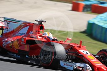 World © Octane Photographic Ltd. Formula 1 - Budapest Grand Prix - Saturday - Qualifying. Sebastian Vettel - Scuderia Ferrari SF70H. Hungaroring, Budapest, Hungary. Saturday 29th July 2017. Digital Ref: 1908LB1D0047