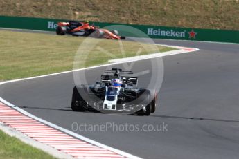 World © Octane Photographic Ltd. Formula 1 - Budapest Grand Prix - Saturday - Qualifying. Romain Grosjean - Haas F1 Team VF-17. Hungaroring, Budapest, Hungary. Saturday 29th July 2017. Digital Ref: 1908LB1D0078