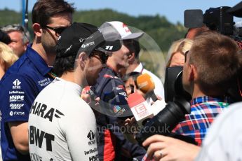 World © Octane Photographic Ltd. Formula 1 - Budapest Grand Prix - Saturday - Qualifying. Sergio Perez - Sahara Force India. Hungaroring, Budapest, Hungary. Saturday 29th July 2017. Digital Ref: 1908LB1D0125