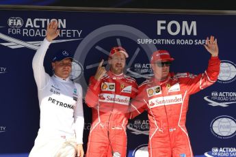 World © Octane Photographic Ltd. Formula 1 - Budapest Grand Prix - Saturday - Qualifying. Sebastian Vettel - Scuderia Ferrari SF70H followed by team mate Kimi Raikkonen and Valtteri Bottas - Mercedes AMG Petronas F1 W08 EQ Energy+. Hungaroring, Budapest, Hungary. Saturday 29th July 2017. Digital Ref: 1908LB1D0209