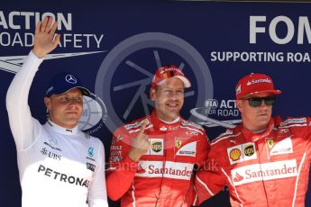 World © Octane Photographic Ltd. Formula 1 - Budapest Grand Prix - Saturday - Qualifying. Sebastian Vettel - Scuderia Ferrari SF70H followed by team mate Kimi Raikkonen and Valtteri Bottas - Mercedes AMG Petronas F1 W08 EQ Energy+. Hungaroring, Budapest, Hungary. Saturday 29th July 2017. Digital Ref: 1908LB1D0213