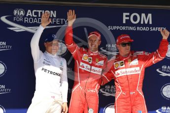 World © Octane Photographic Ltd. Formula 1 - Budapest Grand Prix - Saturday - Qualifying. Sebastian Vettel - Scuderia Ferrari SF70H followed by team mate Kimi Raikkonen and Valtteri Bottas - Mercedes AMG Petronas F1 W08 EQ Energy+. Hungaroring, Budapest, Hungary. Saturday 29th July 2017. Digital Ref: 1908LB1D0233