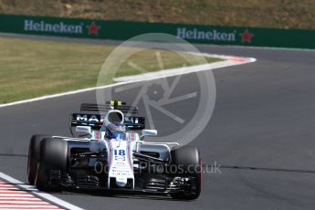 World © Octane Photographic Ltd. Formula 1 - Budapest Grand Prix - Saturday - Qualifying. Lance Stroll - Williams Martini Racing FW40. Hungaroring, Budapest, Hungary. Saturday 29th July 2017. Digital Ref: 1908LB1D9822