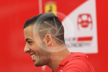 World © Octane Photographic Ltd. FIA Formula 2 (F2) - Paddock. Antonio Fuoco – Prema Racing. Hungarian Grand Prix, Hungaroring, Budapest, Hungary. Thusday 27th July 2017. Digital Ref: 1896CB7D7920