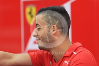 World © Octane Photographic Ltd. FIA Formula 2 (F2) - Paddock. Antonio Fuoco – Prema Racing. Hungarian Grand Prix, Hungaroring, Budapest, Hungary. Thusday 27th July 2017. Digital Ref: 1896CB7D7931