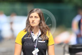 World © Octane Photographic Ltd. GP3 - Paddock. Tatiana Calderon – DAMS. Hungarian Grand Pix - Hungaroring, Budapest, Hungary. Saturday 15th July 2017. Digital Ref: 1896CB7D7938