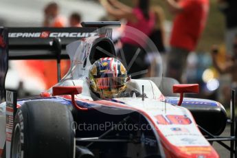 World © Octane Photographic Ltd. FIA Formula 2 (F2) - Practice. Nabil Jeffri – Trident. Hungarian Grand Prix, Hungaroring, Budapest, Hungary. Friday 28th July 2017. Digital Ref:1900CB1L9260