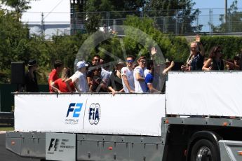 World © Octane Photographic Ltd. FIA Formula 2 (F2) - Pre-race drivers’ parade. Hungarian Grand Prix, Hungaroring, Budapest, Hungary. Saturday 29th July 2017. Digital Ref:1909CB1D9747