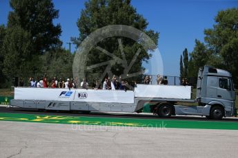 World © Octane Photographic Ltd. FIA Formula 2 (F2) - Pre-race drivers’ parade. Hungarian Grand Prix, Hungaroring, Budapest, Hungary. Saturday 29th July 2017. Digital Ref:1909CB2D1657