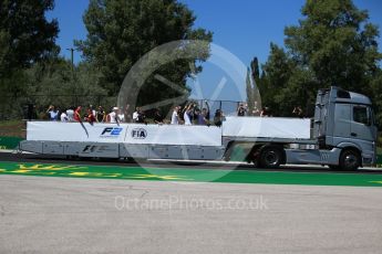 World © Octane Photographic Ltd. FIA Formula 2 (F2) - Pre-race drivers’ parade. Hungarian Grand Prix, Hungaroring, Budapest, Hungary. Saturday 29th July 2017. Digital Ref:1909CB2D1662