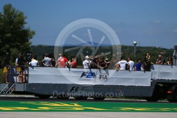 World © Octane Photographic Ltd. FIA Formula 2 (F2) - Pre-race drivers’ parade. Hungarian Grand Prix, Hungaroring, Budapest, Hungary. Saturday 29th July 2017. Digital Ref:1909CB2D1672