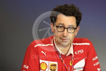 World © Octane Photographic Ltd. Formula 1 - Budapest Grand Prix- Team Press Conference – Part 1. Mattia Binotto – Chief Technical Officer - Scuderia Ferrari. Hungaroring, Budapest, Hungary. Thursday 27th July 2017. Digital Ref: 1904LB1D8701