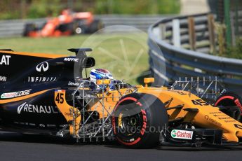 World © Octane Photographic Ltd. Formula 1 - Hungarian in-season testing. Nicholas Latifi - Renault Sport F1 Team R.S.17. Hungaroring, Budapest, Hungary. Tuesday 1st August 2017. Digital Ref:1916CB1L2508