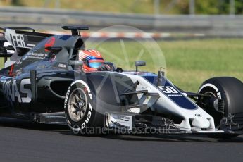 World © Octane Photographic Ltd. Formula 1 - Hungarian in-season testing. Santino Ferrucci - Haas F1 Team VF-17. Hungaroring, Budapest, Hungary. Tuesday 1st August 2017. Digital Ref:1916CB1L2622