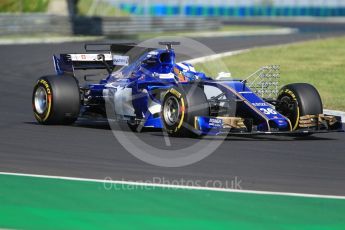 World © Octane Photographic Ltd. Formula 1 - Hungarian in-season testing. Gustav Malja – Sauber F1 Team C36. Hungaroring, Budapest, Hungary. Tuesday 1st August 2017. Digital Ref:1916CB1L2737