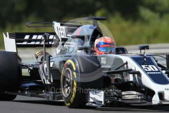 World © Octane Photographic Ltd. Formula 1 - Hungarian in-season testing. Santino Ferrucci - Haas F1 Team VF-17. Hungaroring, Budapest, Hungary. Tuesday 1st August 2017. Digital Ref:1916CB1L2891