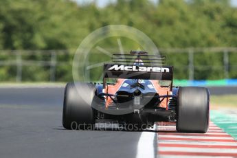World © Octane Photographic Ltd. Formula 1 - Hungarian in-season testing. Stoffel Vandoorne - McLaren Honda MCL32. Hungaroring, Budapest, Hungary. Tuesday 1st August 2017. Digital Ref:1916CB1L2911