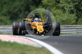 World © Octane Photographic Ltd. Formula 1 - Hungarian in-season testing. Nicholas Latifi - Renault Sport F1 Team R.S.17. Hungaroring, Budapest, Hungary. Tuesday 1st August 2017. Digital Ref:1916CB1L2952