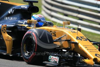 World © Octane Photographic Ltd. Formula 1 - Hungarian in-season testing. Nicholas Latifi - Renault Sport F1 Team R.S.17. Hungaroring, Budapest, Hungary. Tuesday 1st August 2017. Digital Ref:1916CB1L3023