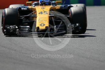 World © Octane Photographic Ltd. Formula 1 - Hungarian in-season testing. Nicholas Latifi - Renault Sport F1 Team R.S.17. Hungaroring, Budapest, Hungary. Tuesday 1st August 2017. Digital Ref:1916CB1L3051