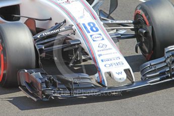 World © Octane Photographic Ltd. Formula 1 - Hungarian in-season testing. Lance Stroll - Williams Martini Racing FW40. Hungaroring, Budapest, Hungary. Tuesday 1st August 2017. Digital Ref: